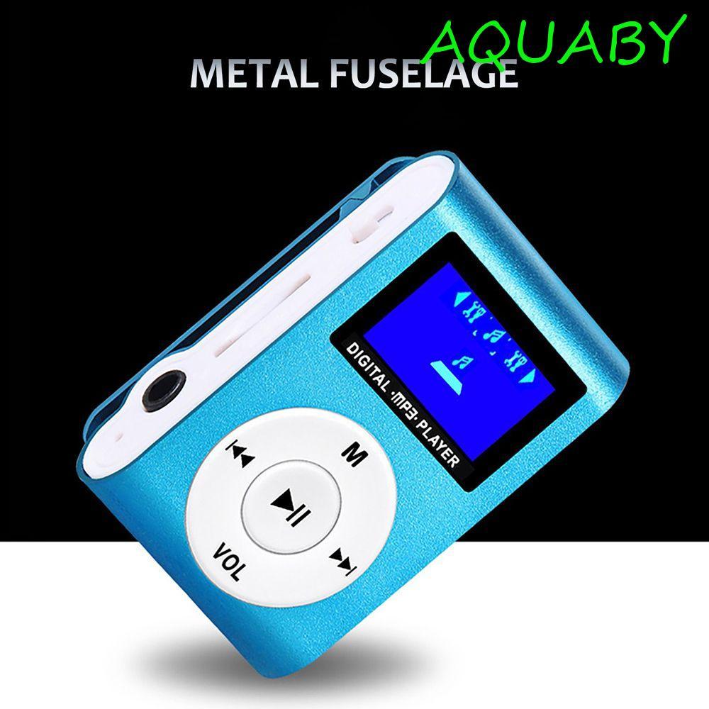 AQUABY MP3 เครื่องเล่นเพลงรองรับ 32GB TF Card ของขวัญที่ดีที่สุดหน้าจอ LCD แฟชั่นเครื่องเล่นเพลงกีฬา