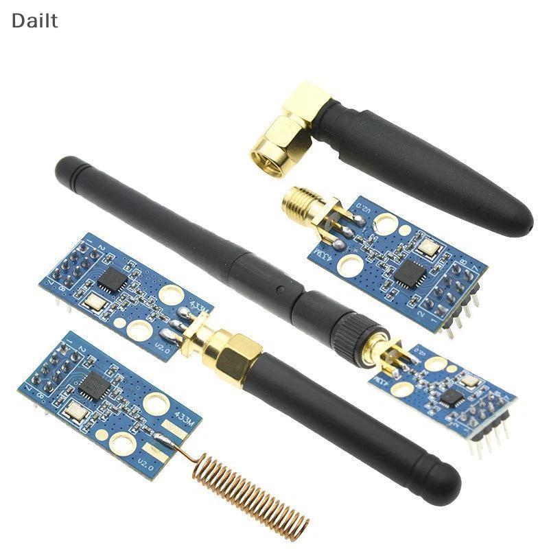 Dailt CC1101 433MHz RF Transceiver โมดูลเสาอากาศ SMA การประชุมต่ําสําหรับโครงการการตรวจสอบการเกษตรอั
