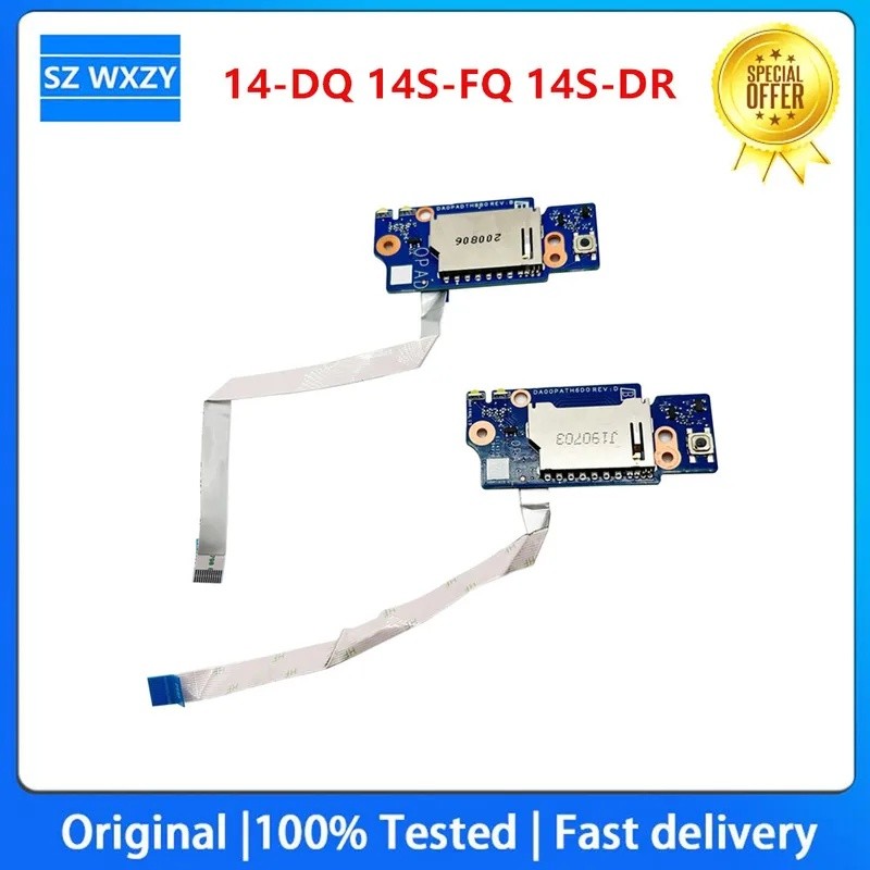 สําหรับ HP 14-DQ 14S-FQ 14S-DR SD CARD POWER BUTTON BOARD SWITCH CABLE M13557-001 DA0PADTH8B0 DA00PA