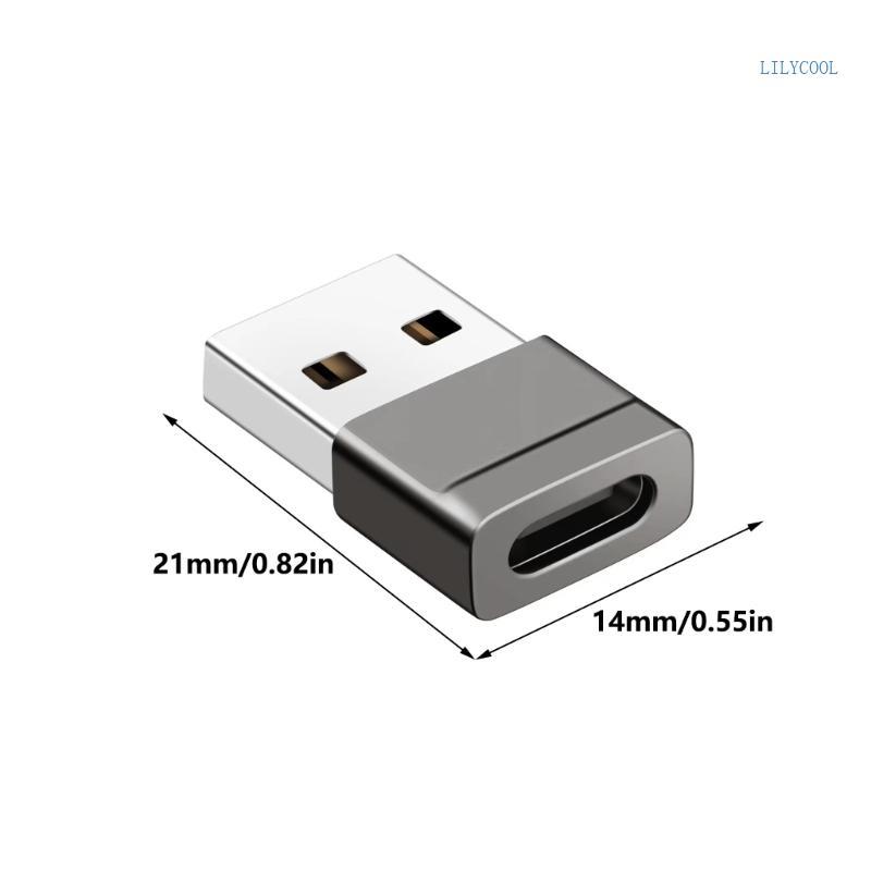 CH โทรศัพท์ USB C Female เป็น USB A Male Converter สําหรับ Fast File Transfers File Sharing