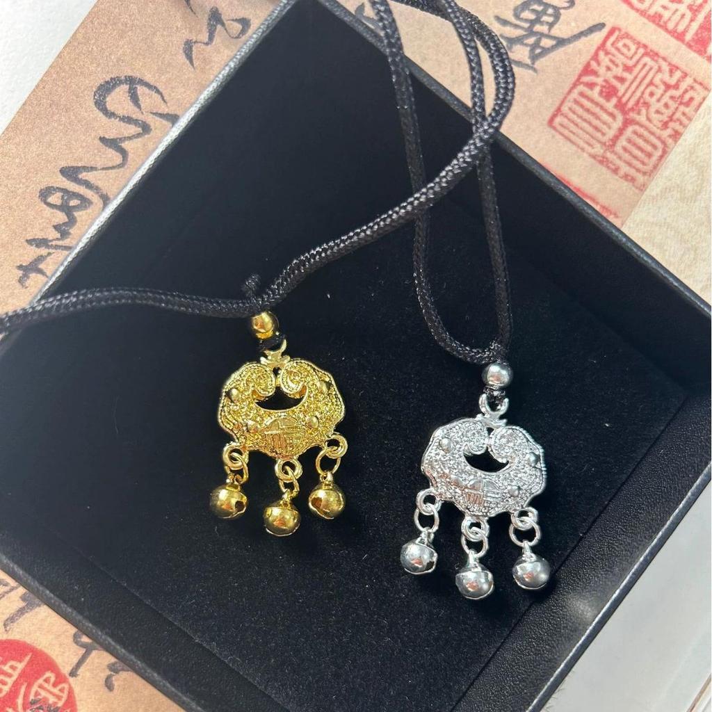 Sensation สไตล์จีน Ruyi ปลอดภัยล็อคผู้หญิงมูลค่าสูง Niche Design สร้อยคอทอมือรู้สึกสุภาพสตรีสร้อยคอจ