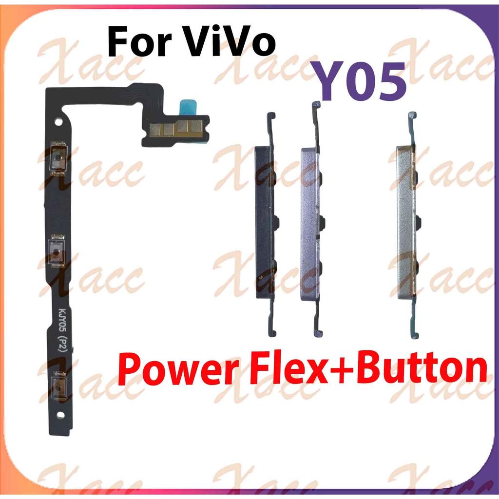 สําหรับ Vivo Y05 ปุ่มปรับระดับเสียงไฟ Flex Cable พร้อม ON OFF ด้านข้าง Key Output Ribbon Repair Part เปลี่ยนการติดตั้งโทรศัพท์