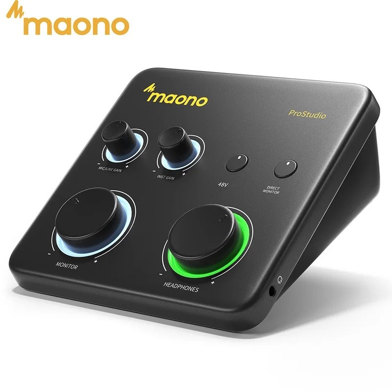 8RUT MAONO PS22 Lite อินเทอร์เฟซเสียง USB สําหรับ PC XLR อินพุต 24 บิต/192kHz Roouting ซอฟต์แวร์ Loo