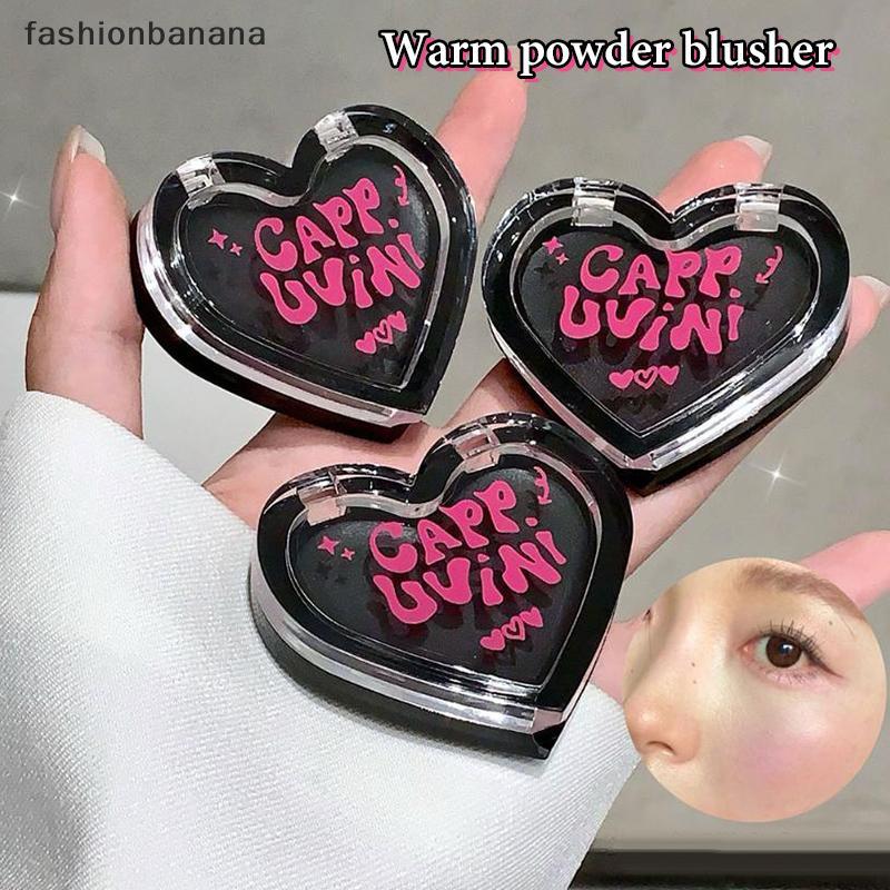 [แฟชั่นกล้วย] Love Shape Blush: Crystal Moisturizing Gel Rouge Cream in Blush สต็อกใหม่