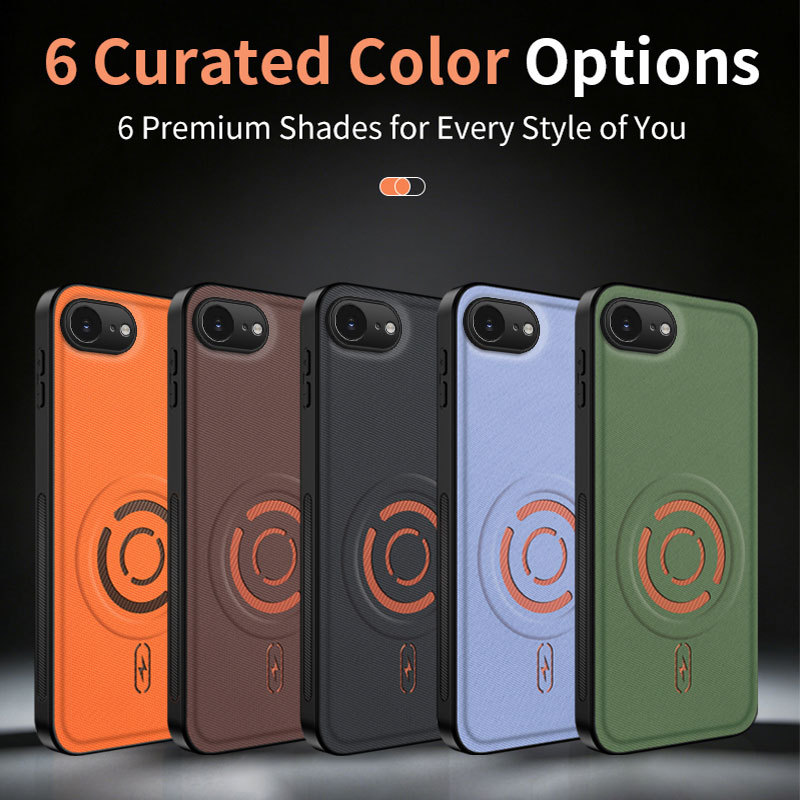 สําหรับ iPhone 16e สําหรับ iPhone 17e เคสโทรศัพท์ฝาหลังแม่เหล็กกันกระแทก Hard Case