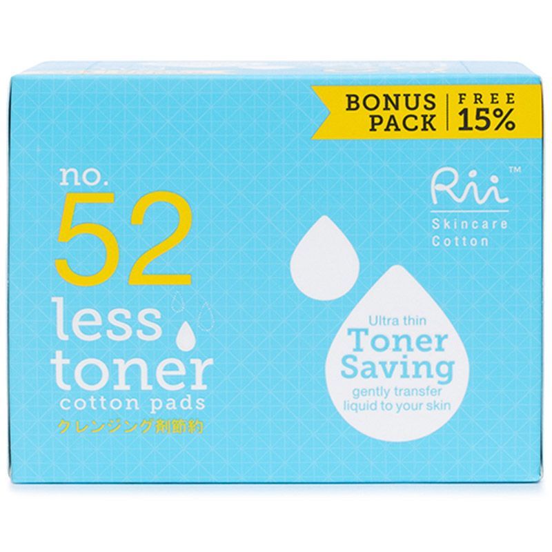 ริอิสำลีแผ่นสำหรับโทนเนอร์ 120แผ่น Rii Cotton Pads Less Toner 120pcs. [หมายเลขบาร์โค้ด 8851072030554 ]