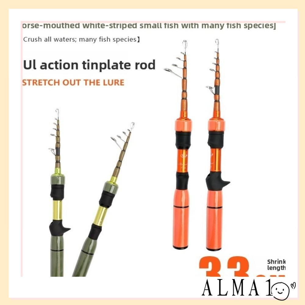 คันเบ็ด ALMA UL, Compact Contraction Ultra-Fast Action Bass Fishing Rod, Precision Engineering 33 ซม