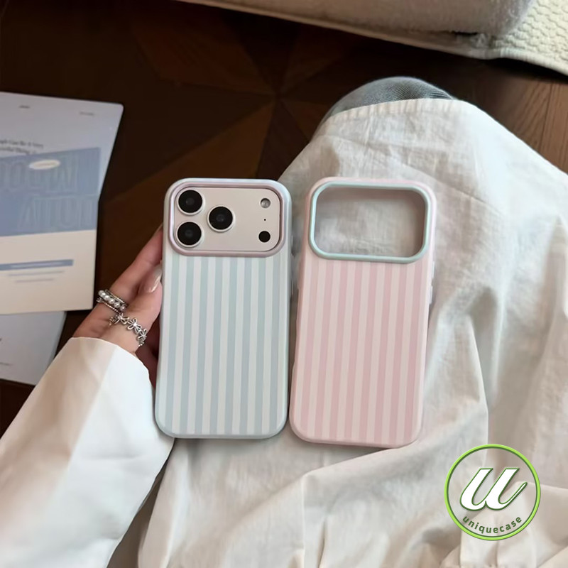 เคสมือถือลายแถบแนวตั้ง ที่ีความรู้สึกหรูหรา เคสไอโฟน18 IPhone 17 18 16 15 13 12 11 14 Pro Max Air 18 17 16 15 14 12 Pro