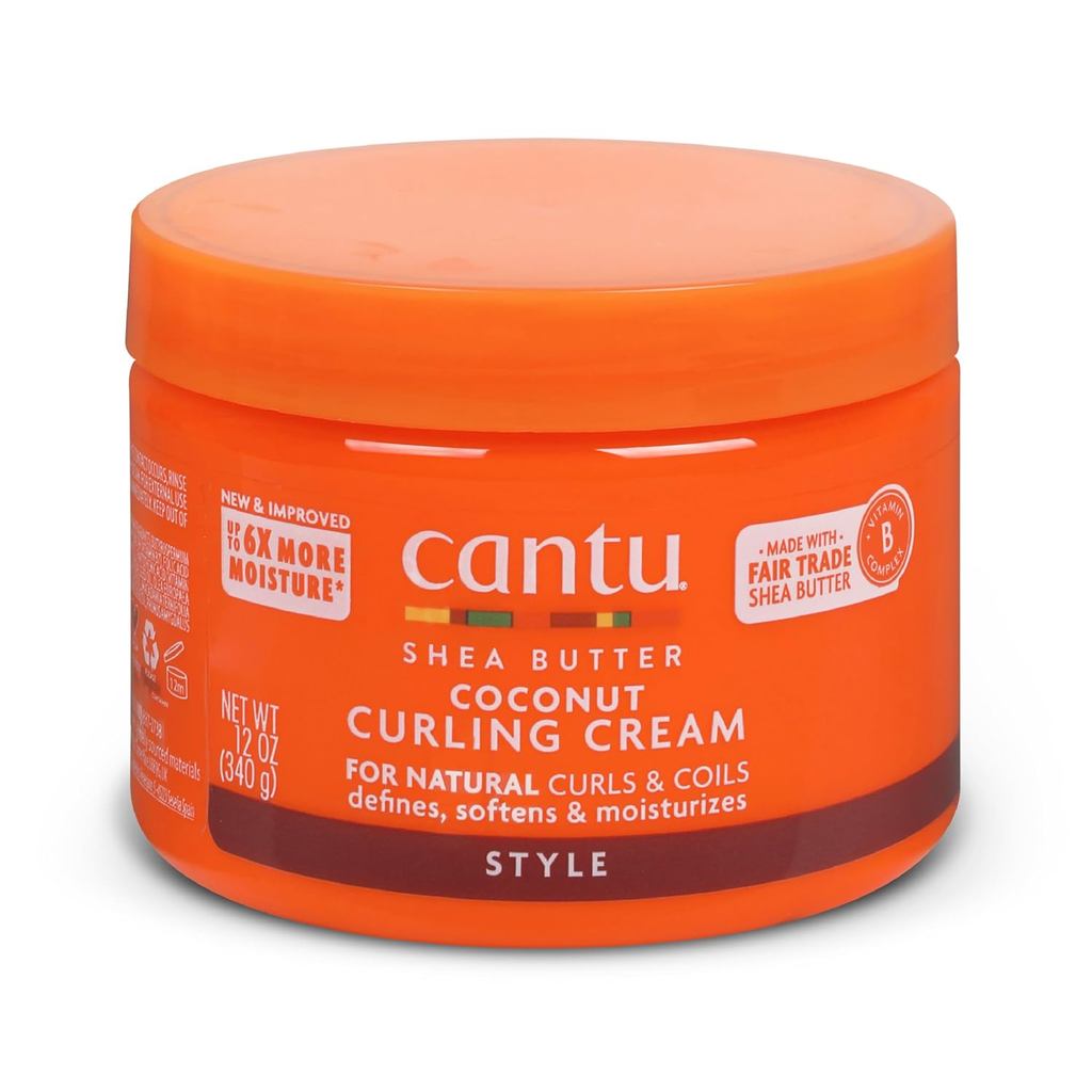 Cantu Coconut Curling Cream with Shea Butter สําหรับผมธรรมชาติ 12 ออนซ์