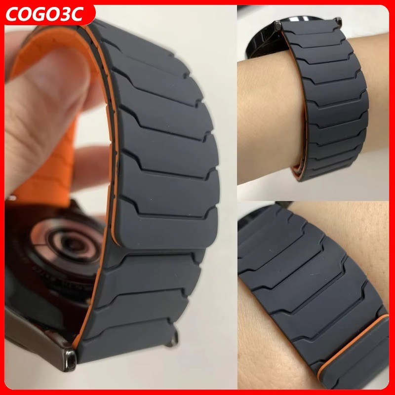 22 มม.แม่เหล็กสําหรับ Amazfit BIP 5 6/Bip Max/Balance 1/2/3 ซิลิโคนสําหรับ Amazfit Cheetah รอบ/pro Amazfit pace