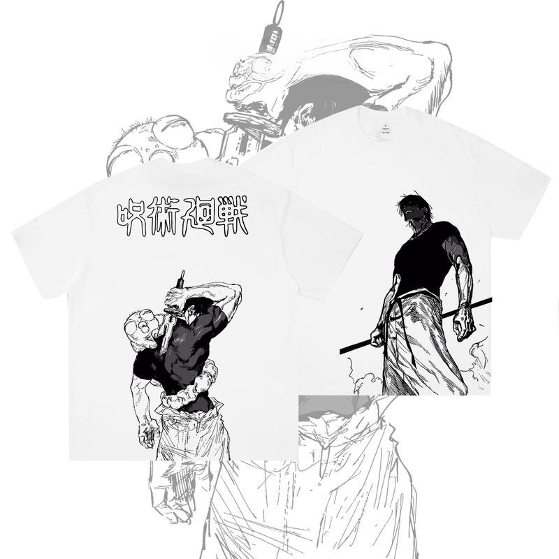 Jujutsu Kaisen T Shirt Toji เสื้อยืดแขนสั้นของสะสมแฟนคลับจูจุสึไคเซน เหมาะใส่ไปงานอีเวนต์อนิเมะ