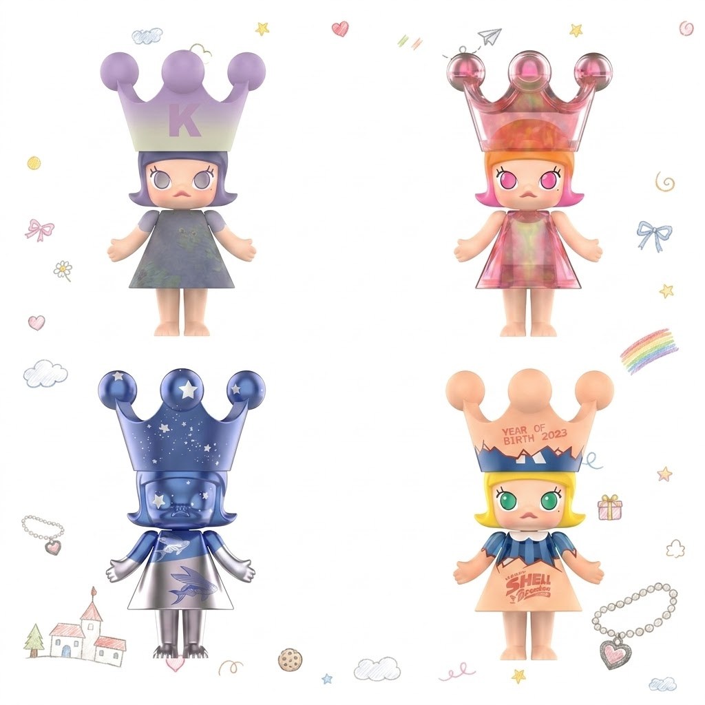 [Secret] POPMART MEGA ROYAL MOLLY 100% Anniversary Series 1 Mystery Box ของขวัญของแท้