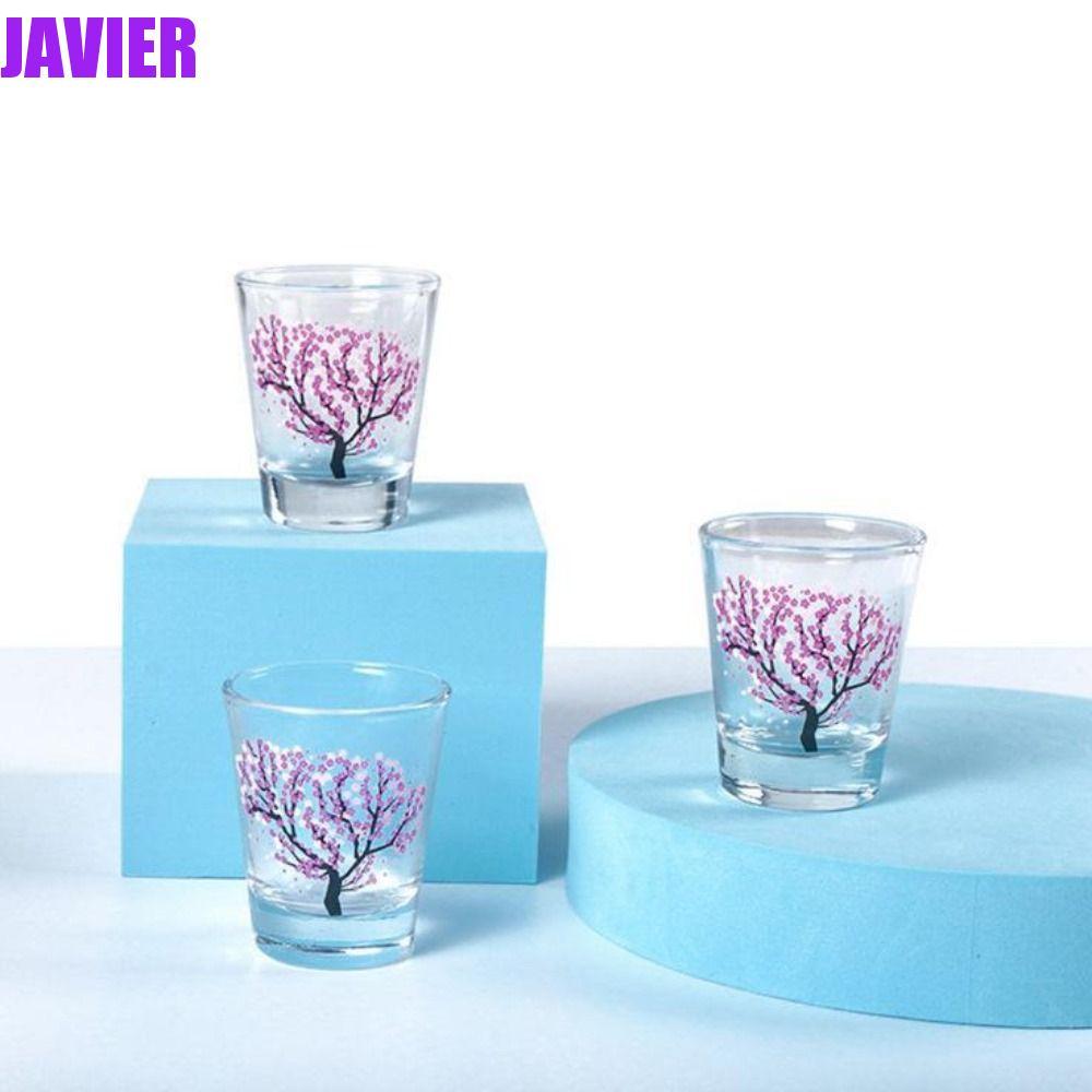 JAVIER Glass Temperature Sensing Creative Small Liquor Sakura Cup