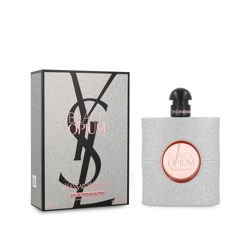 Black Opium Glitter by Yves Saint Laurent for Women - สเปรย์ EDP 3 oz |