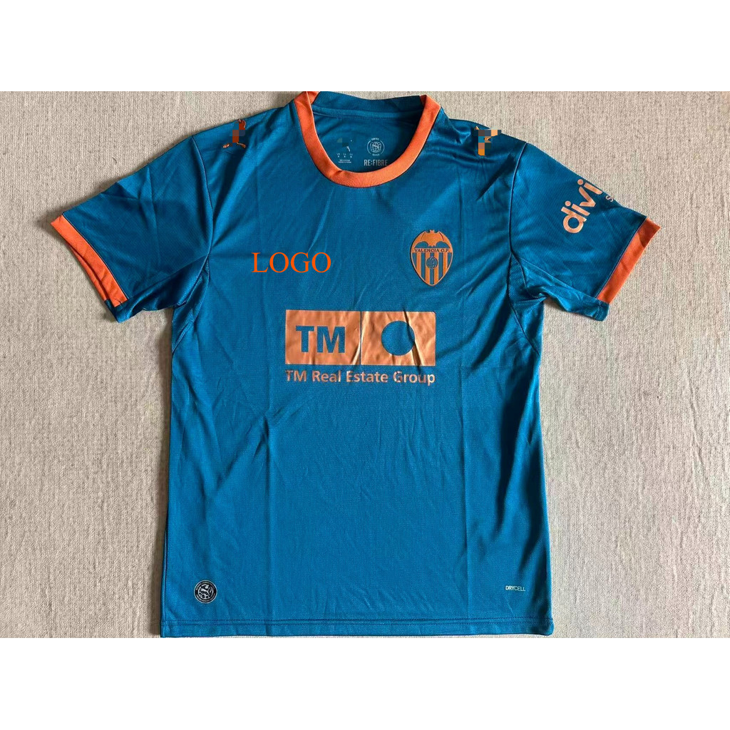 ผู้ชาย 2026-27 Valencia Away Fan Version Soccer Jersey AAA +, Custom ชื่อจํานวน Patch Breathable เสื