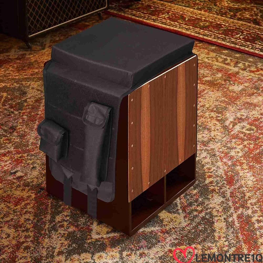LEMONTREE Cajon ,น้ําหนักเบาลื่นฐาน Cajon กลองเบาะรองนั่ง,แบบพกพา Ergonomic ปรับสาย 2 กระเป๋าด้านข้า