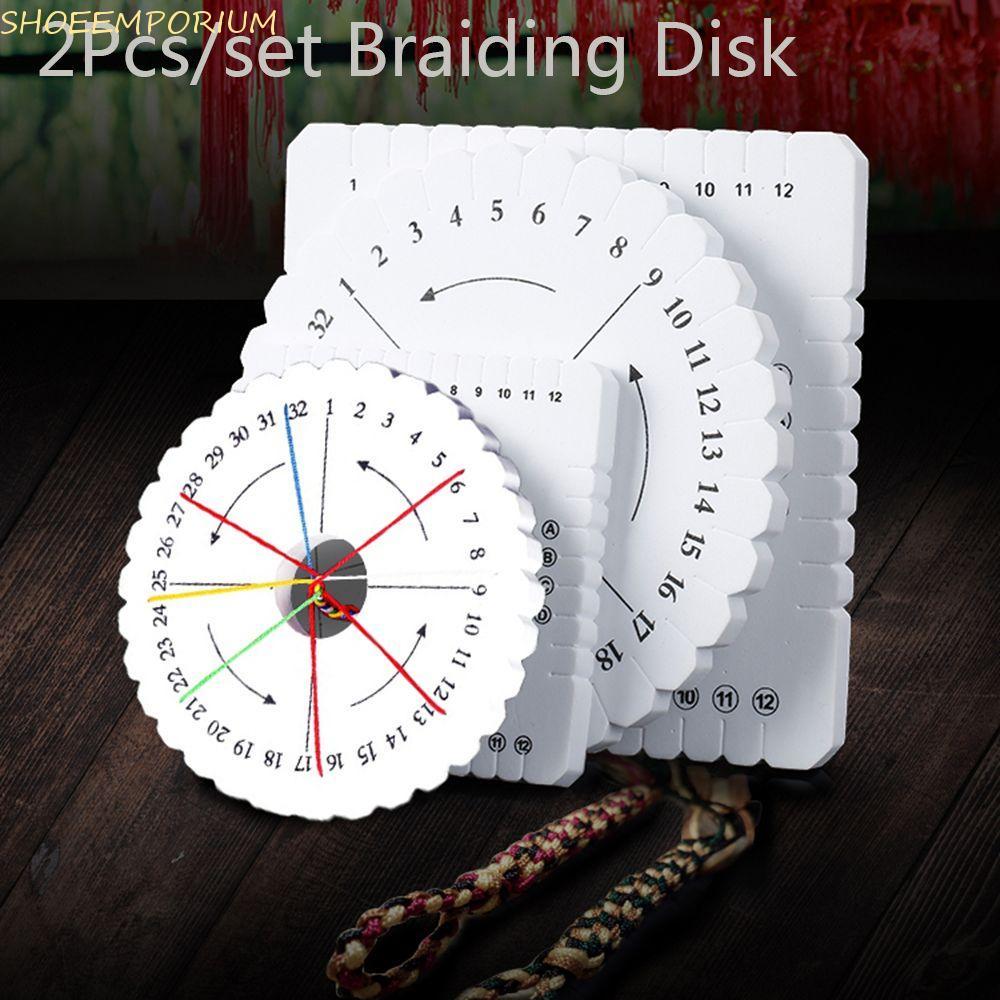 SHOEEMPORIUM เย็บ Braiding Disc/Disk DIY Kumihimo แผ่นถักเครื่องประดับออกแบบ Board