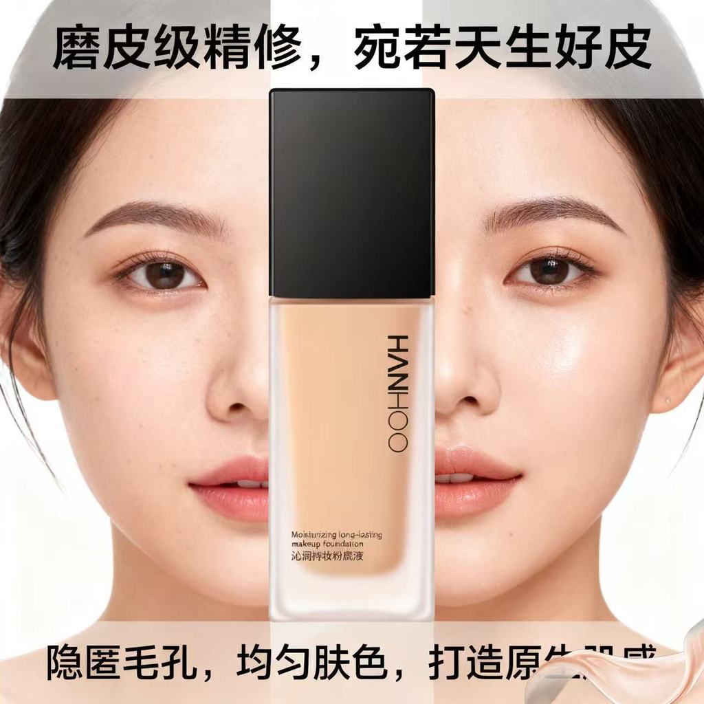 K KQ3J คอนซีลเลอร์กันน้ํา After Drying Moisturizing ของแท้คอนซีลเลอร์ Liquid Foundation ผิวมันควบคุม