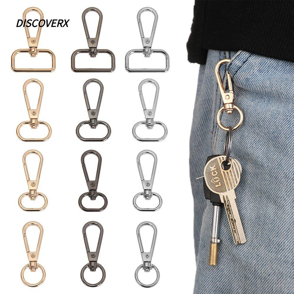 DISCOVERX 5pcs Lobster Clasp DIY KeyChain กระเป๋าอุปกรณ์เสริมโลหะคอ Carabiner Snap