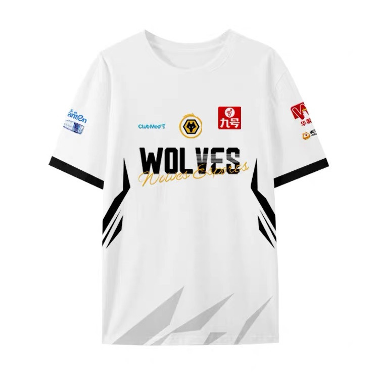 KPL 2026 WOLVES Esports ทีมเสื้อยืด Honor of Kings Gaming Jersey ผู้ชายเทรนด์ของที่ระลึกเครื่องแบบเส