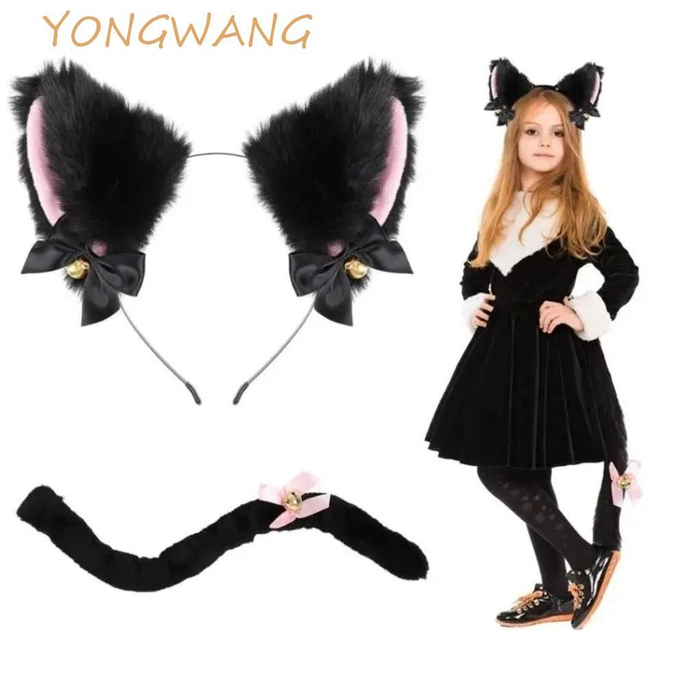 YONGWANG Cosplay Headwear, Jk Lolita Cat Ears Headband Set