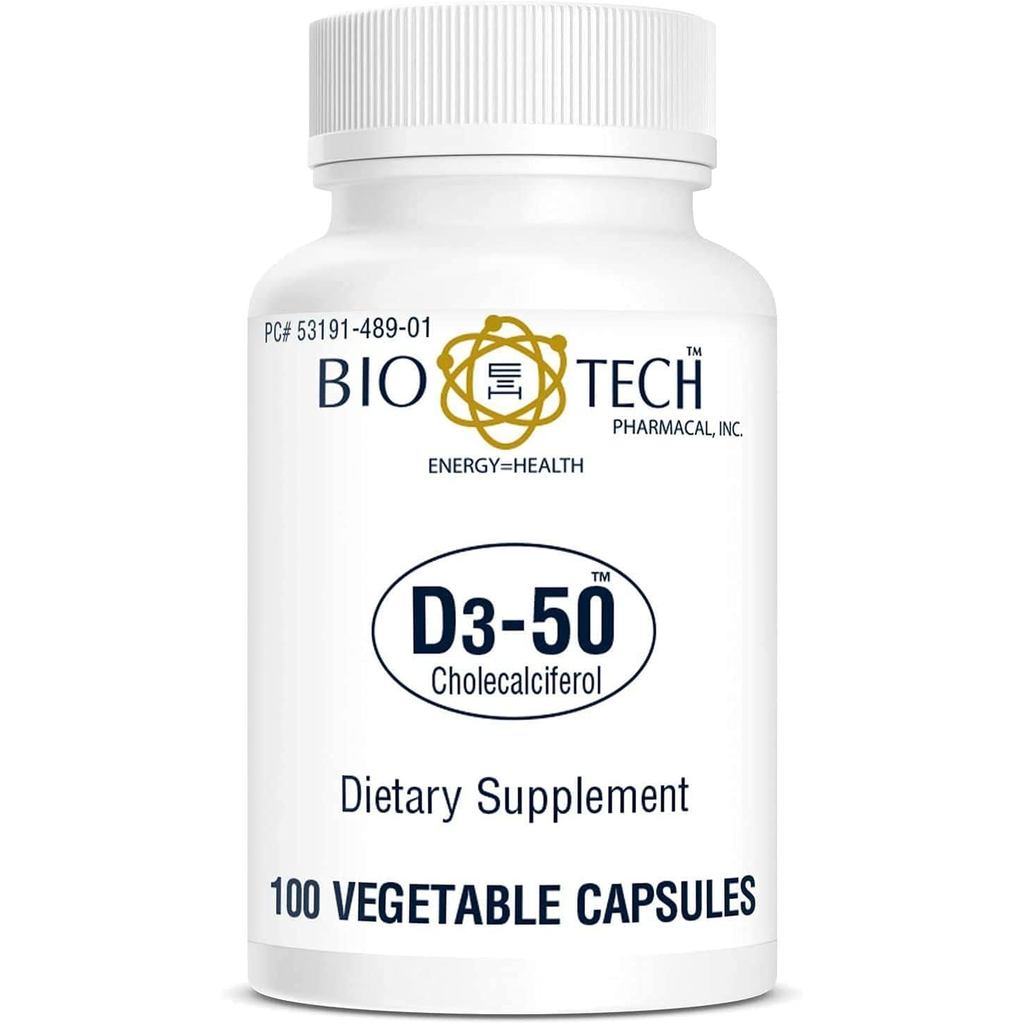 Bio-Tech Medicinal Vitamin D3 (D3 5k IU, 100 แคปซูล)