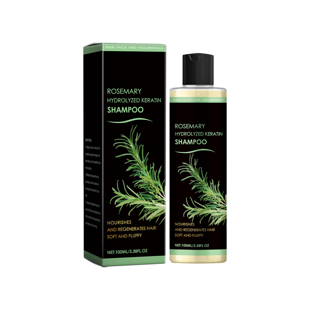 Moisturizing Luster Rosemary Shampoo Nourishing Soft Daily Hair Shampoo ทําความสะอาดหนังศีรษะธรรมชาต