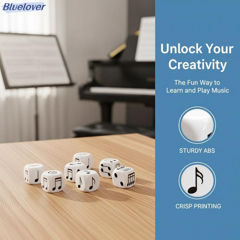 Bluelover Music Staff Dice 4 Pa 12-Tone Interval Scale Creative Music Learning Game for Adult Beginn
