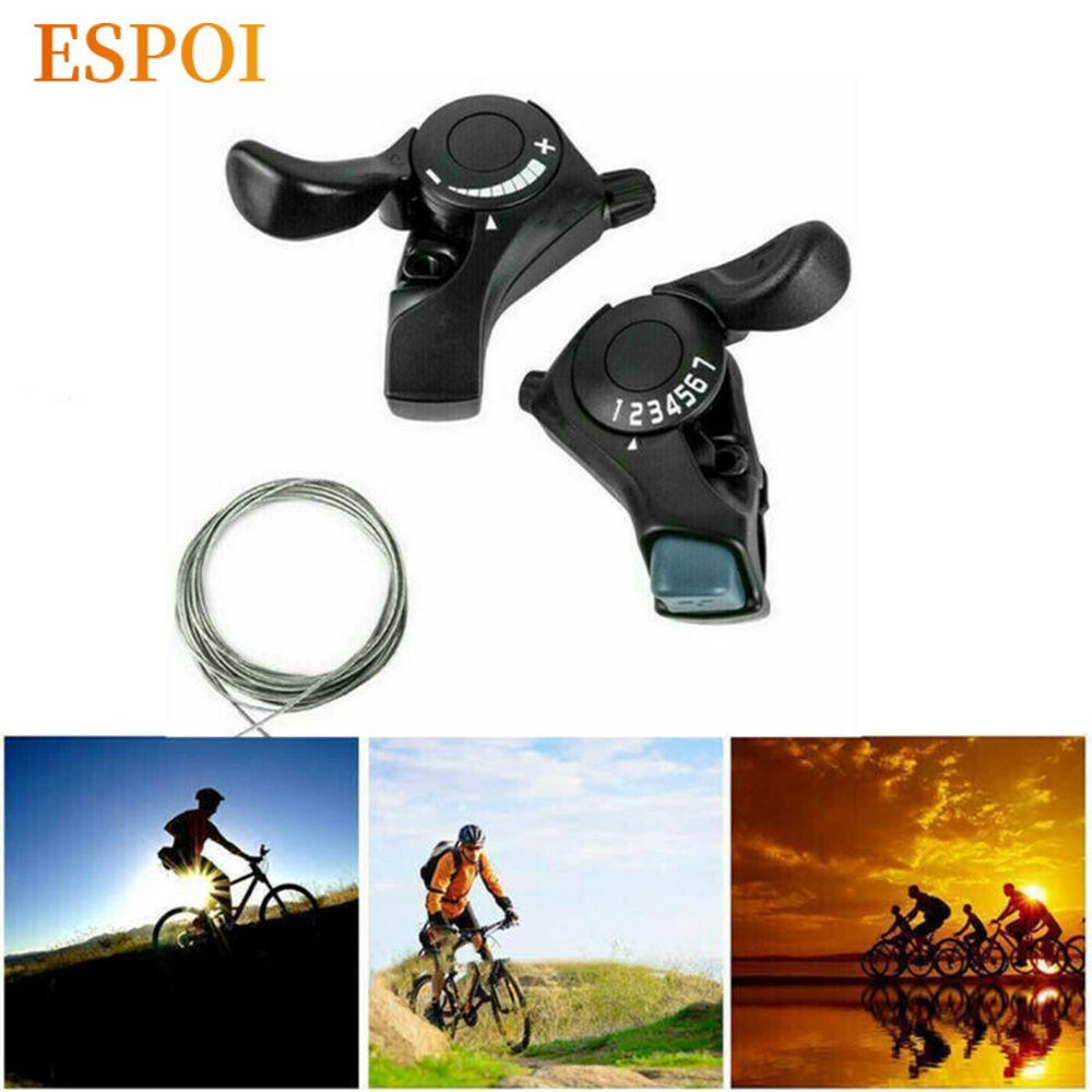 ESPOI 3/7/21 ความเร็ว MTB จักรยาน Shift Levers กีฬากลางแจ้งเปลี่ยนความเร็วขี่จักรยานเกียร์ Shifter