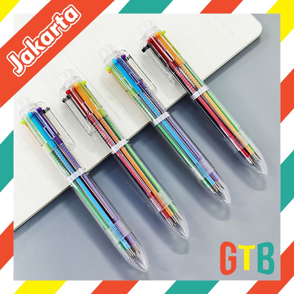 ATK-21 ปากกาลูกลื่นใส 6 in 1 Six-in-One Color S048 ART3