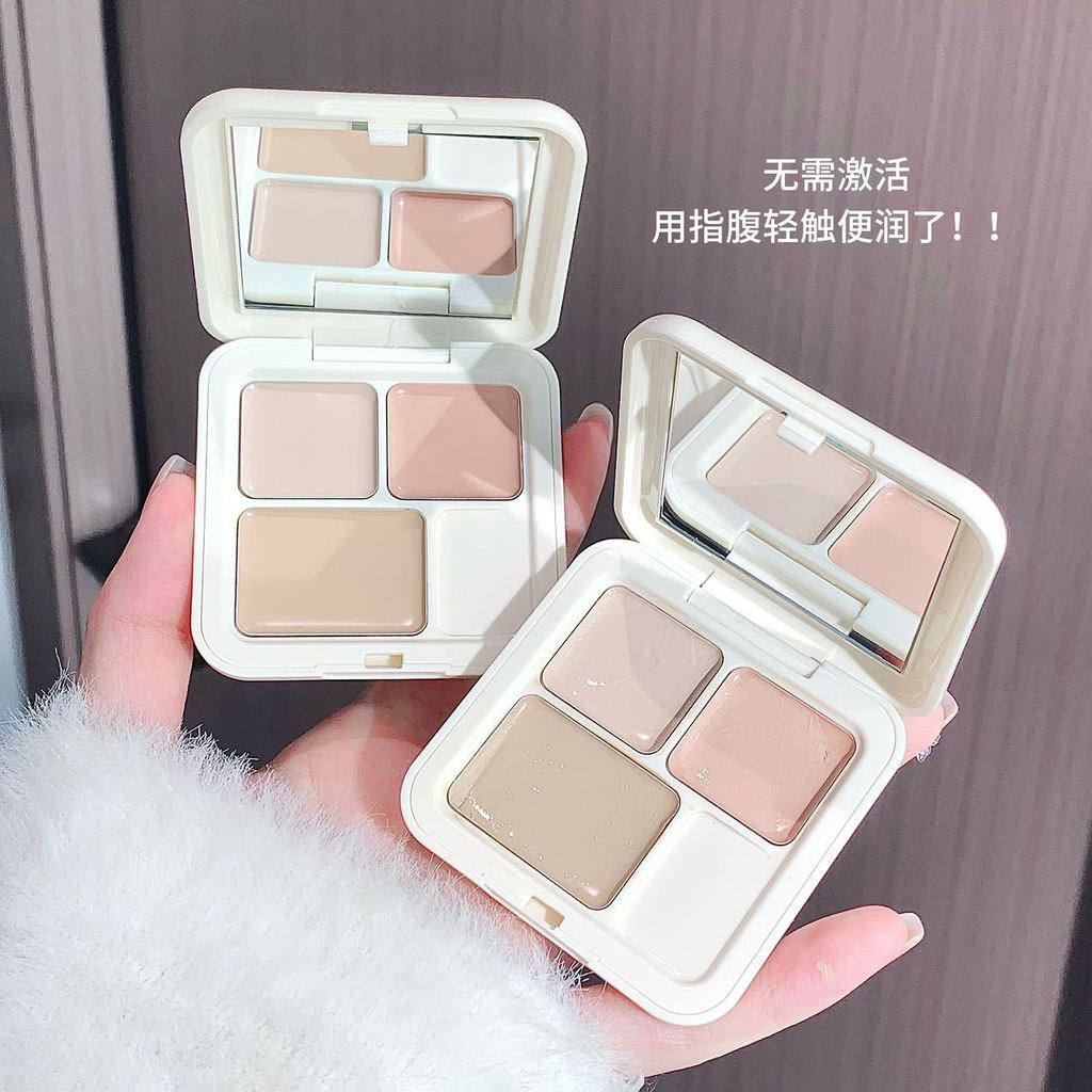 [ks1115.th] kekekekeMood Tricolor CONCEALER Cover Dark Circles Acne Marks Brighten Tear Groove Long-