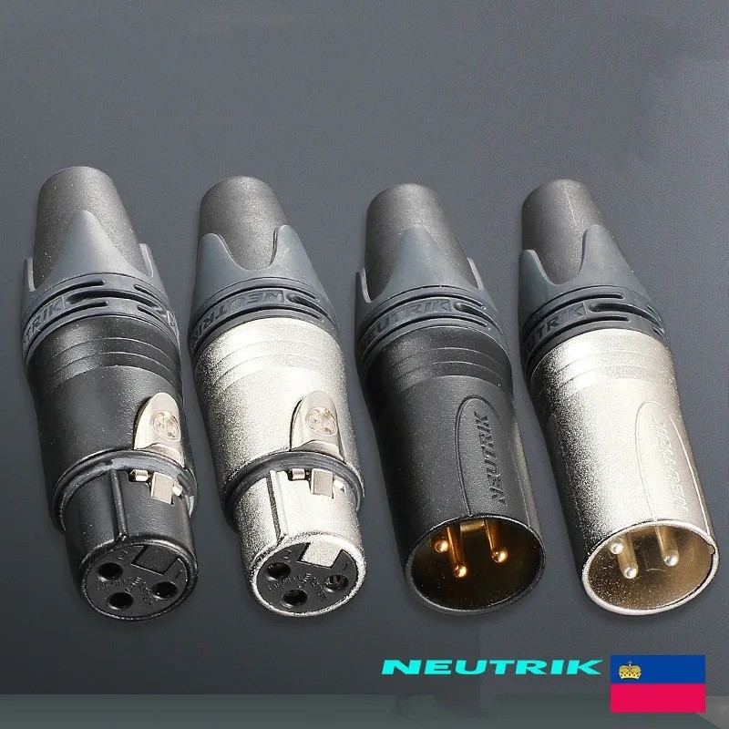 NEUTRIK XLR Connectors 10 ชิ้น NC3MXX และ 10 ชิ้น NC3FXX 3 พินชายและหญิงชุดขั้วต่อ