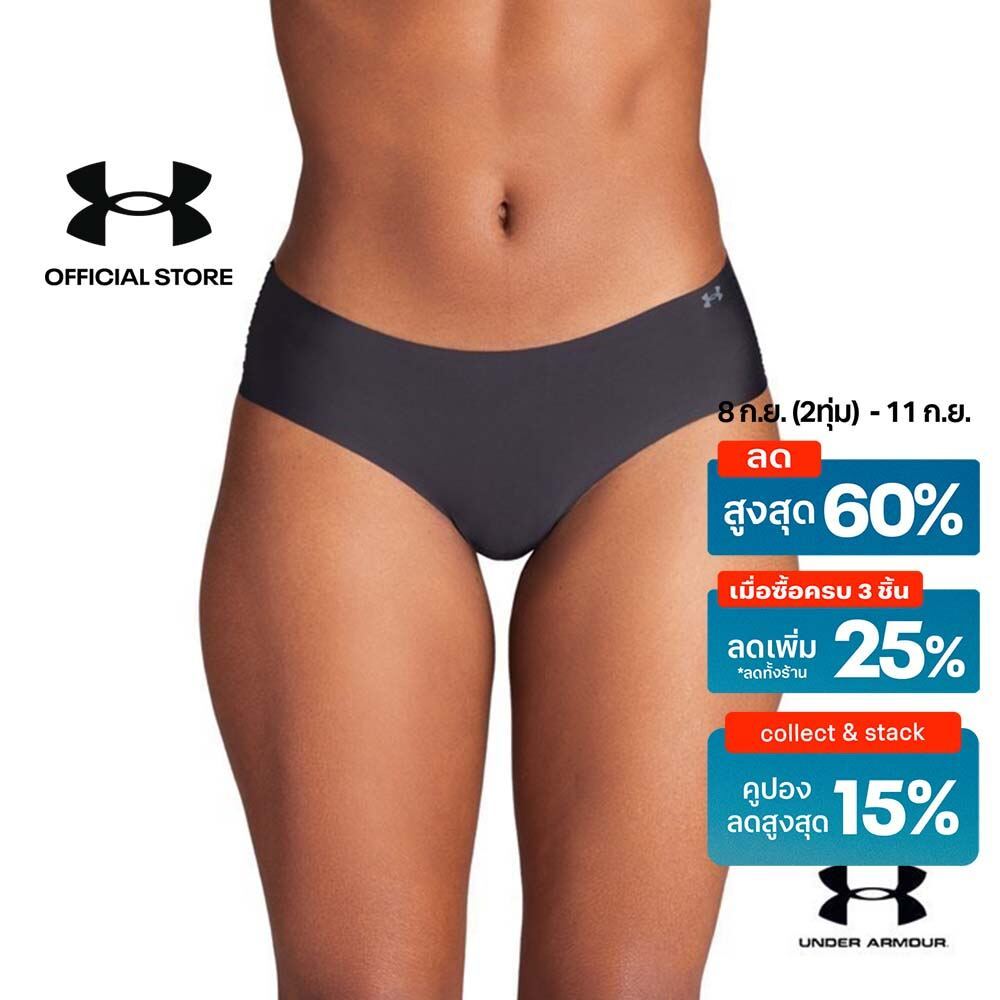 Under Armour Women's UA Pure Stretch 3-Pack No Show Hipster
