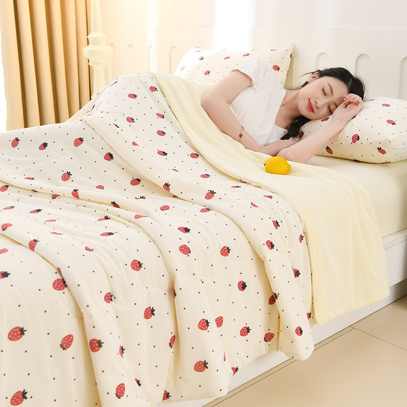 Cool Silk Summer Quilt Class a Air Conditioner Quilt Ice Silk Summer Cool Quilt Ice Cream Quilt Stud