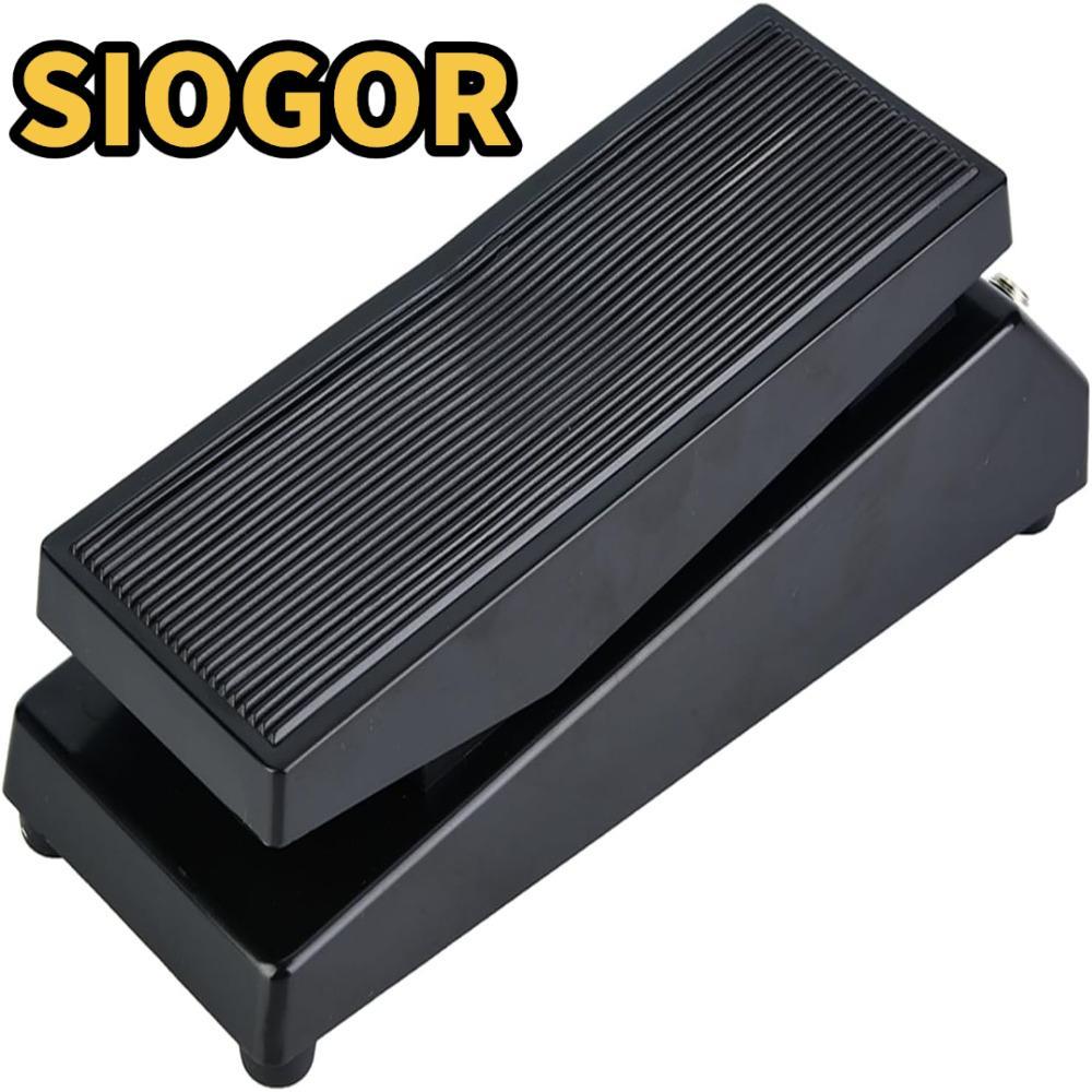 SIOGOR Guitar Wah Pedal, Foot Control PP + Metal Wah Effect Pedal, Classic Stereo Black Color Multi 
