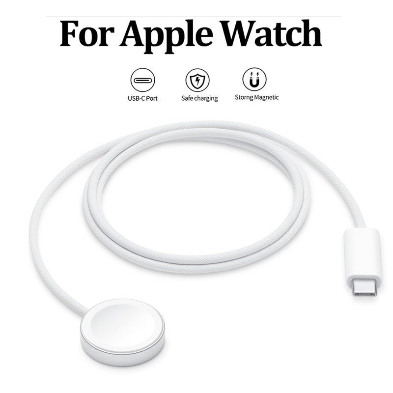 Magnetic Wireless Charger USB-C Fast Charging รองรับ Apple Watch SE 2 Ultra Series 2-8 iWatch