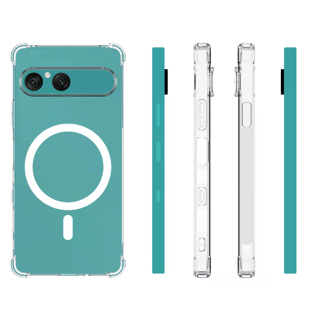 สําหรับ Sony Xperia 10 VIII VII Magnetic Wireless Charger Case Air Cushion กันกระแทกถุงลมนิรภัยซิลิโ