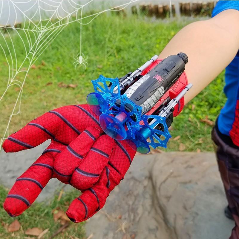 Spider Launcher Soft Bullet Launcher Spit Silk Launchable Toy Gun Little Boy Hero Children Gift