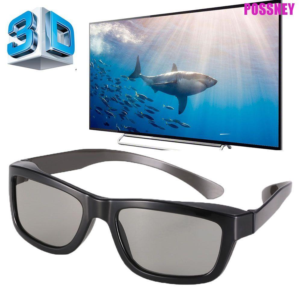 POSSNEY แว่นตาภาพยนตร์ Passive Home Theater โปรเจคเตอร์ Cinema 3D เกม 3D Vision