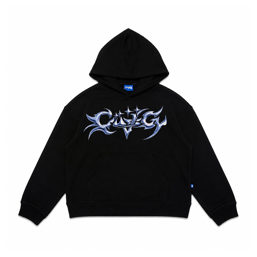 CONVERGEN Hoodie Boxy Fleece Wear Graphic 330 GSM Poppers