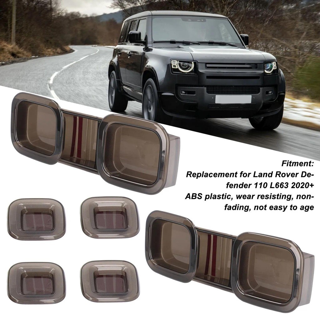 ฝาครอบไฟท้ายรถตกแต่งสําหรับ Land Rover Defender 110 L663 2020 ขึ้นไป