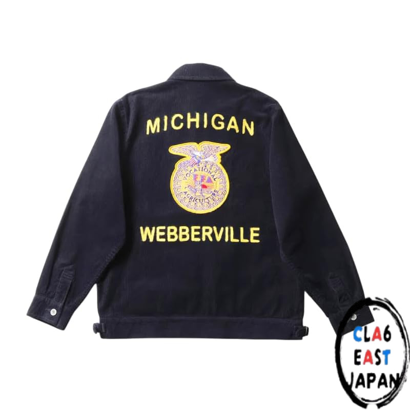 Houston 51596 Corduroy FFA Jacket, Navy, Size L