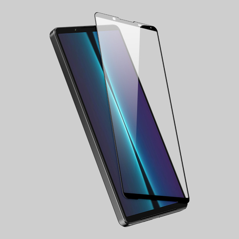 (2 ชิ้น) สําหรับ Sony Xperia 1 5 10 Vi Vii Vii กระจกนิรภัยป้องกันหน้าจอ 3D กระจกโค้งสําหรับ Sony Xpe