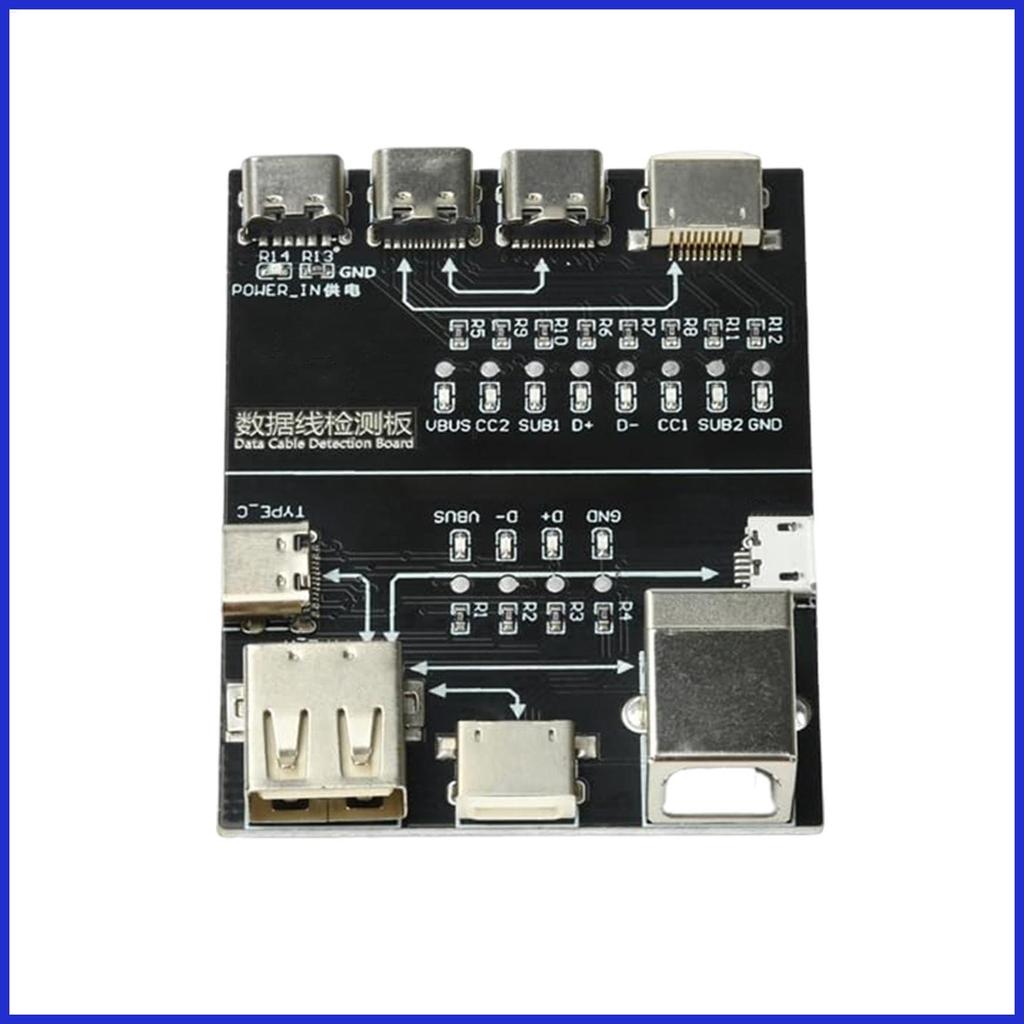 เครื่องทดสอบแรงดันไฟฟ้า USB Data Cable Detection Meter ชาร์จ USB Meter เครื่องมือสําหรับโทรศัพท์ Ele