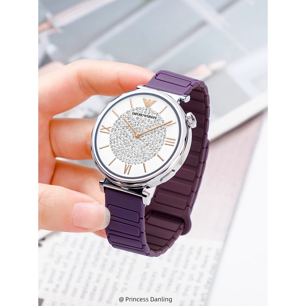 นาฬิกาเด็กผู้หญิง นาฬิกา ผู้ชาย seiko ของแทั สายนาฬิกาสายรัดซิลิโคนแม่เหล็กสำหรับผู้หญิงเหมาะสำหรับ 