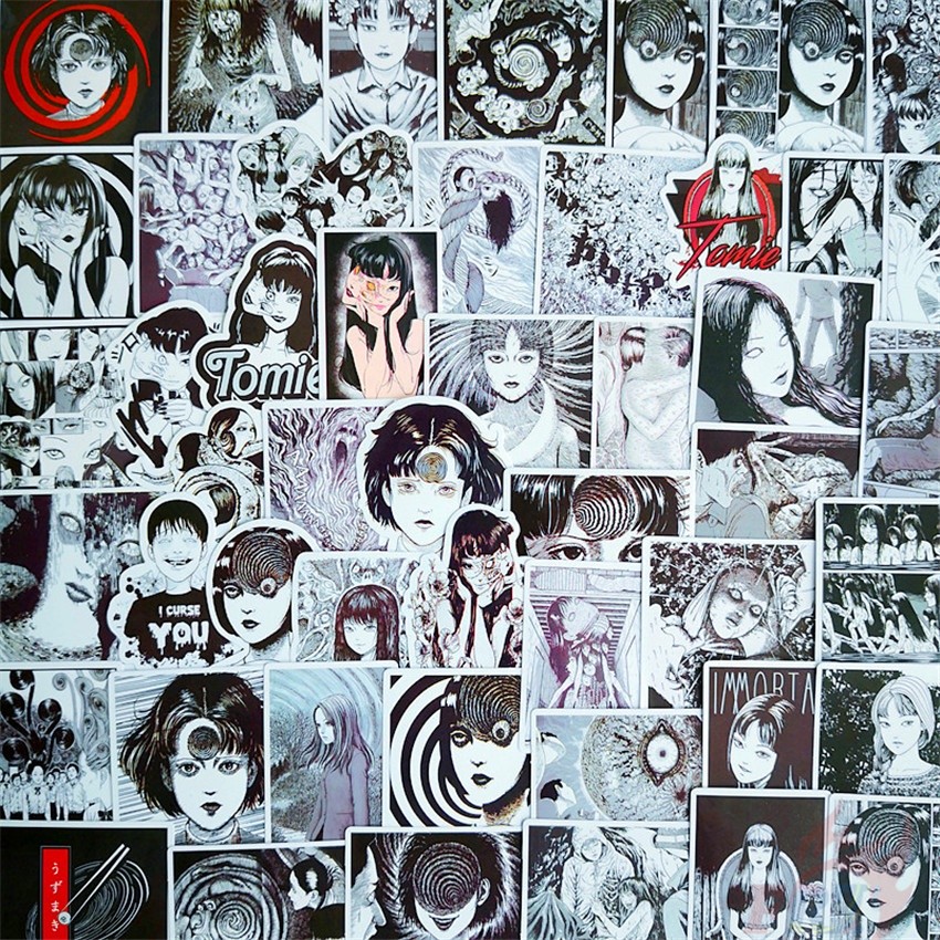 ❉ Junji Ito Classical Horror Comics Series 06 สติ๊กเกอร์ ❉ 50Pcs/Set Manga Tomie Uzumaki Souichi Tsu
