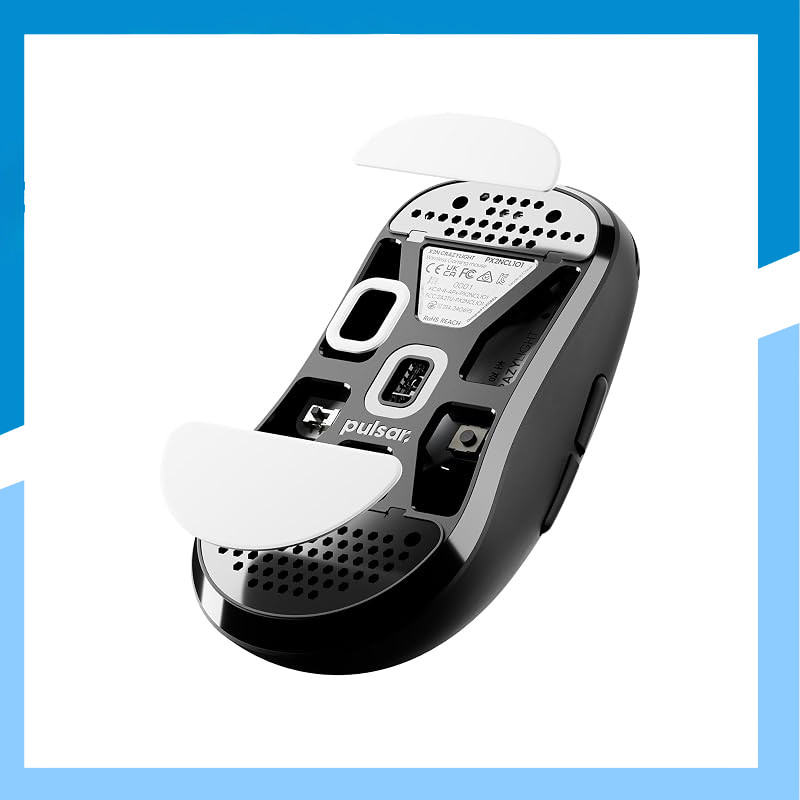 Pulsar X2N CrazyLight Mouse Feet, 100% PTFE Premium Skates (0.6mm), Japan Official Edition