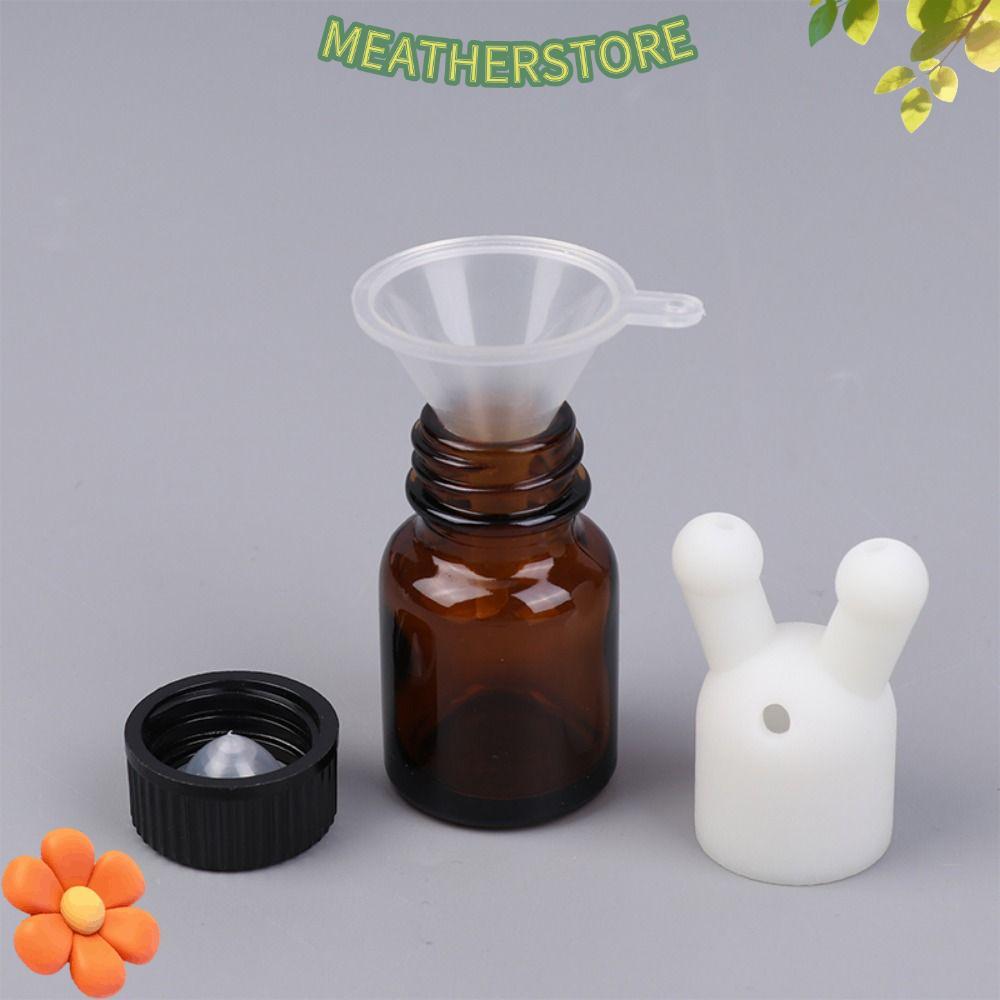 KEATHS Essential Oil Inhaler Cap,พลาสติก Double Hole Perfume Inhaler,Leakproof Mini Dispenser Bottle