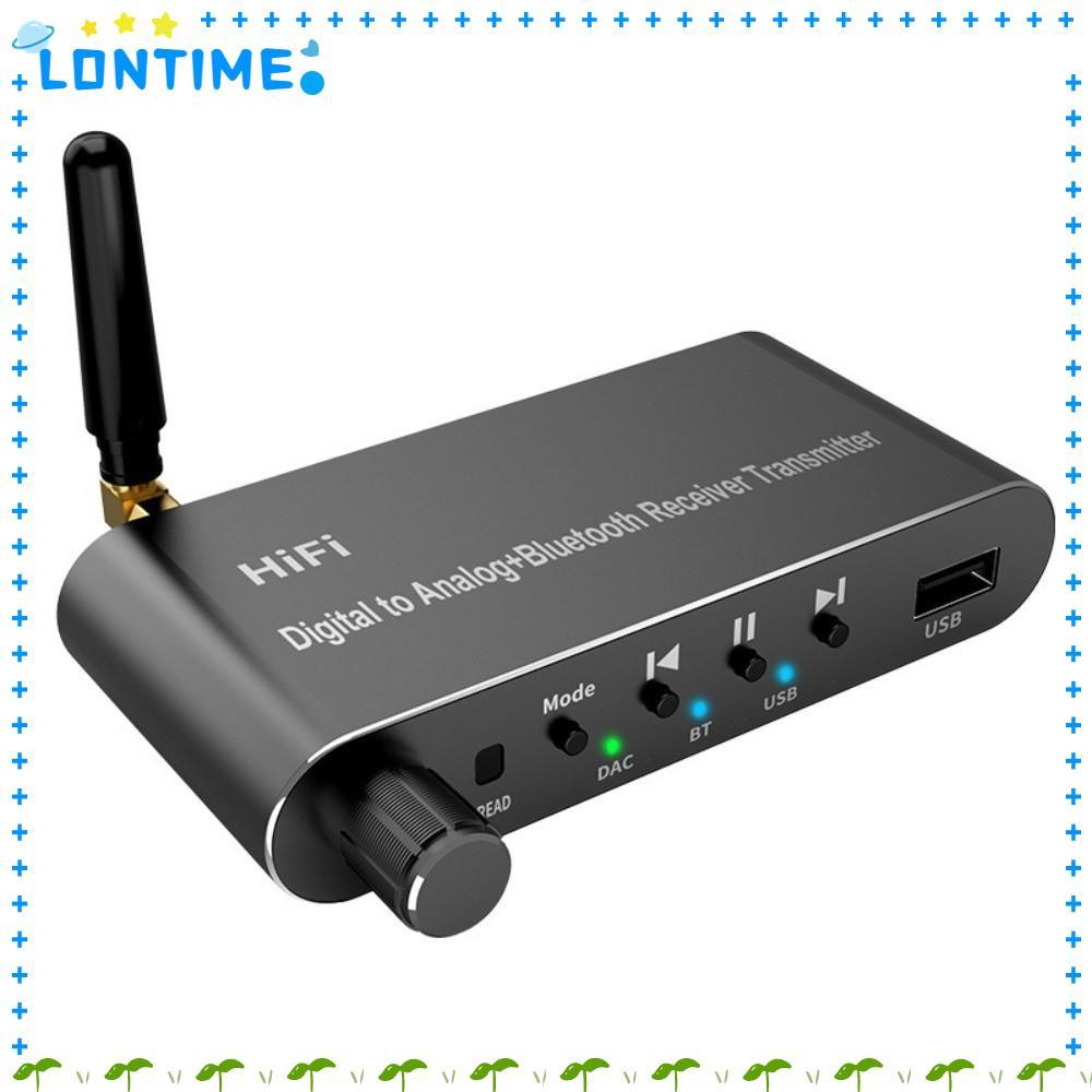 LONTIME Digital Optical to 3.5 mm, พร้อม Bluetooth 5.1 Receiver 4 in 1 Digital to Analog Audio Conve