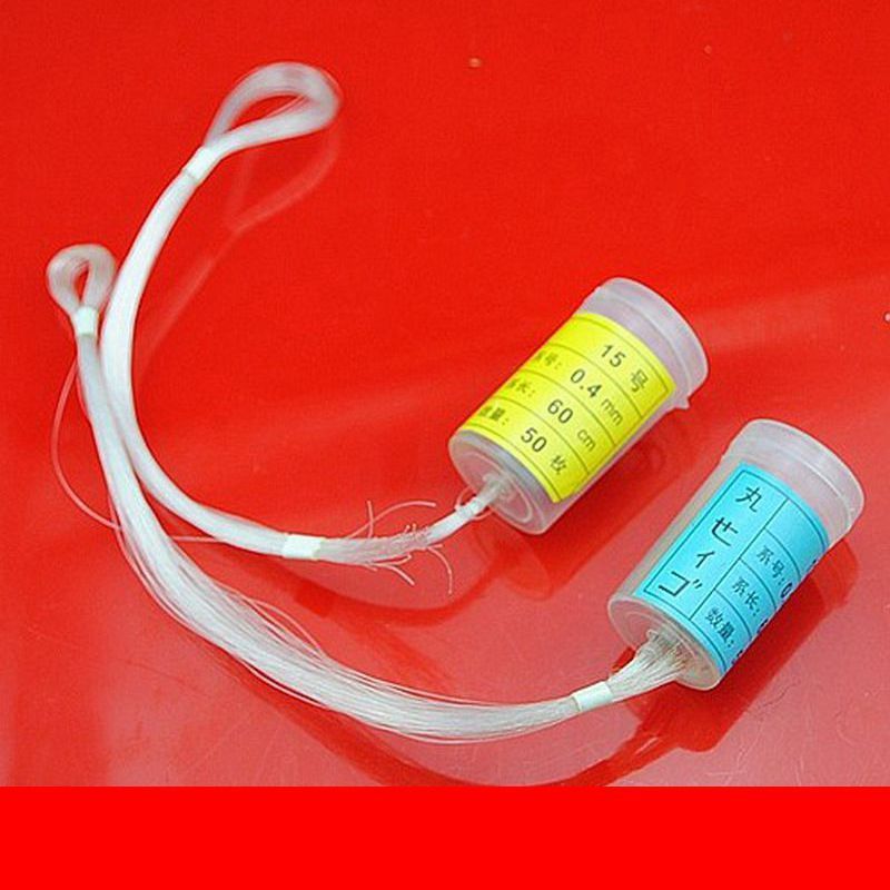 Maru World Barrel Fishing Hook Tying Line Sea Fishing Hook with Line Hook with Barb Line Tying Hook 